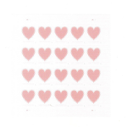 Made of Hearts Forever First Class Postage Stamps image 1