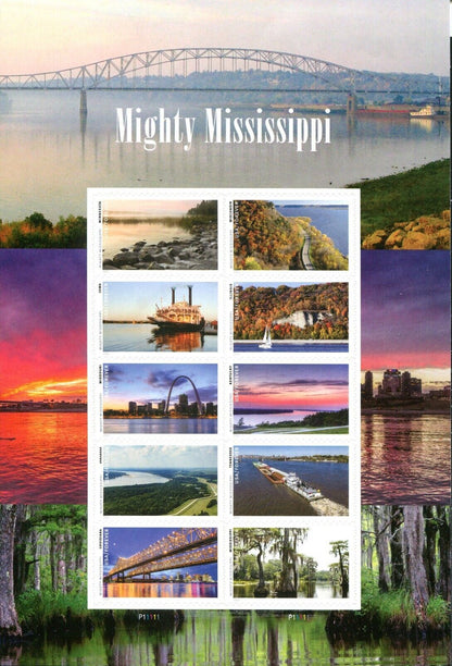 Mighty Mississippi Forever First Class Postage Stamps image 0