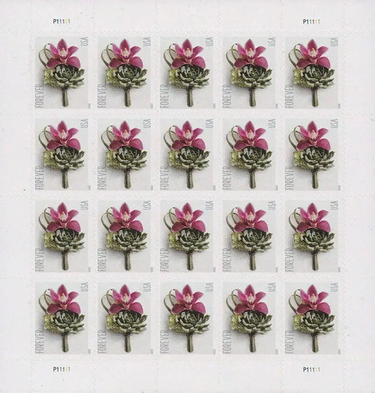 Contemporary Boutonniere Forever First Class Postage Stamps