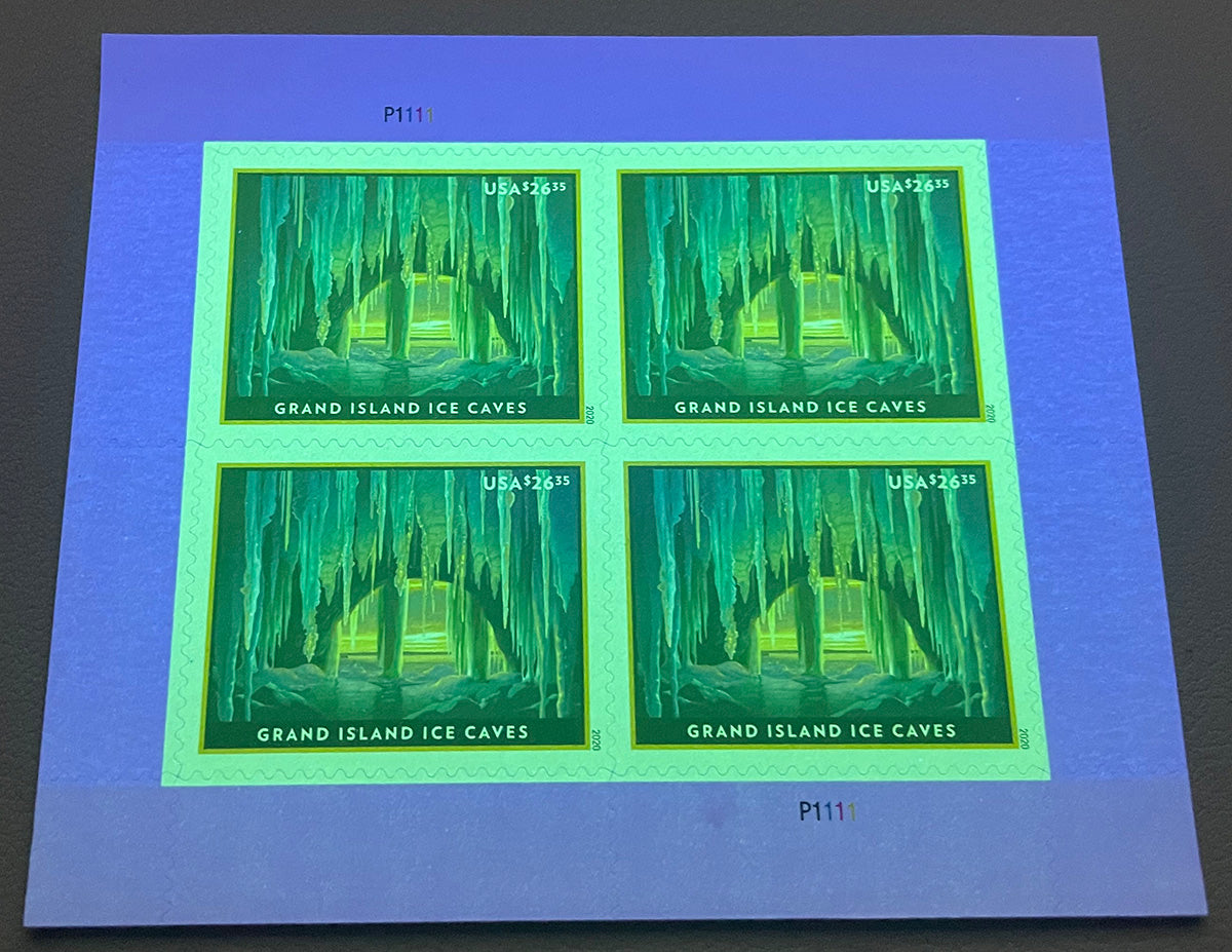 USPS Grand Island Ice Cave Express Priority Stamps image 2