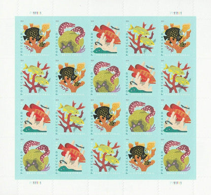 Coral Reefs Forever Postcard Stamps image 0