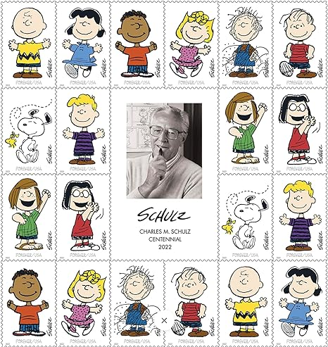 Cartoonist Charles Schulz "Peanuts" Forever Postage Stamps image 0